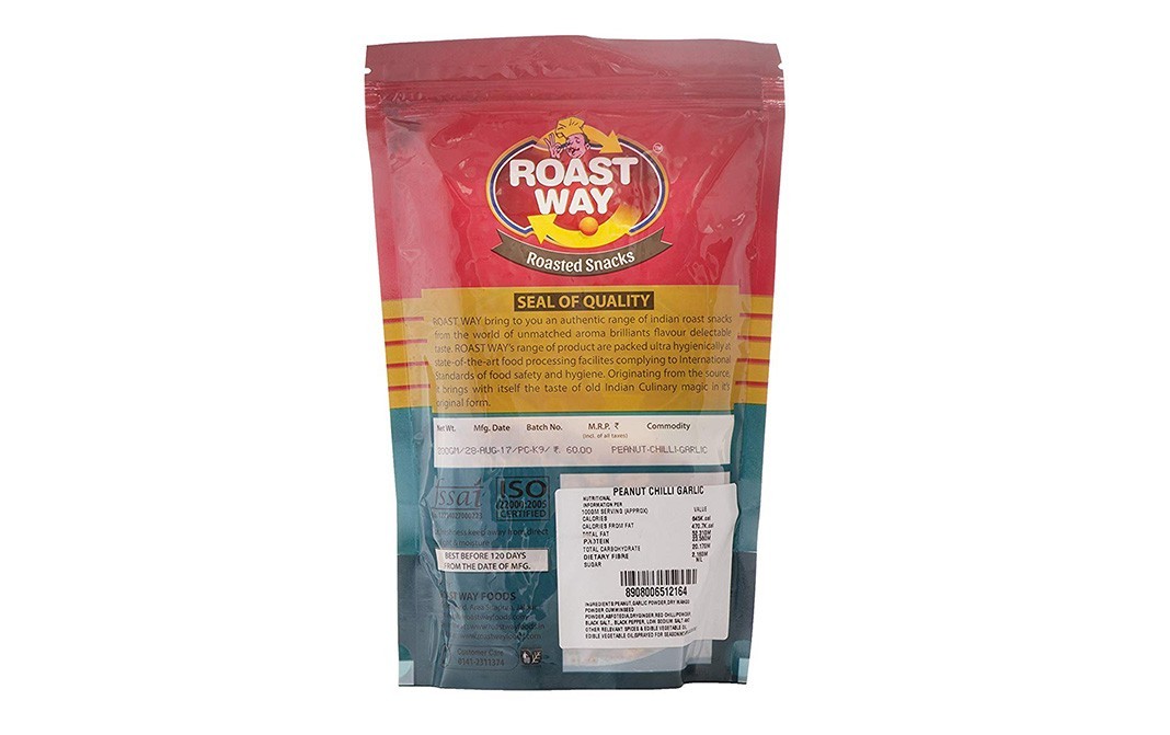 Roast Way Roasted Peanut Chilli Garlic    Pack  200 grams